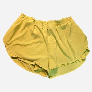SHEIN Bright Yellow Women's Athletic Shorts